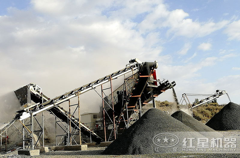 煤矸石制砂现场二